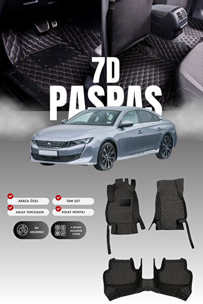 stiloto سجادة أرضية للسيارة من الجلد لبيجو 508 (2019 وما بعدها) 7D |   حماية ...