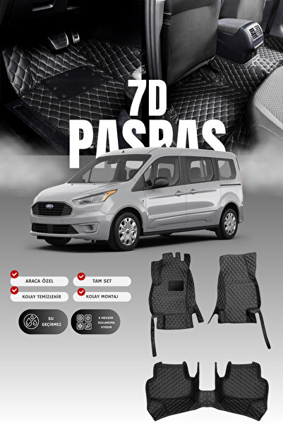 stiloto فورد تورنيو كونكت (2013-2022) سجادة أرضية للسيارة من الجلد 7D |   حما...