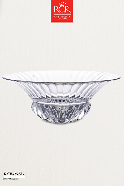 RCR İtalyan Kristal Adagio Dekoratif Luxion Cam Meyvelik Sunumluk RCR-25781