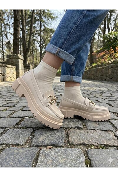 Rimex Günlük Babet Giymelik Kadin Loafer Suet Ayakkabı