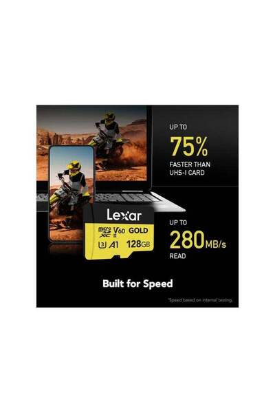 Lexar 128GB Professional GOLD UHS-II microSDXC Memory Card