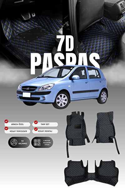 stiloto دواسة سيارة جلدية لهيونداي جيتز (2002-2011) بتصميم حوض سباحة 7D |   ح...