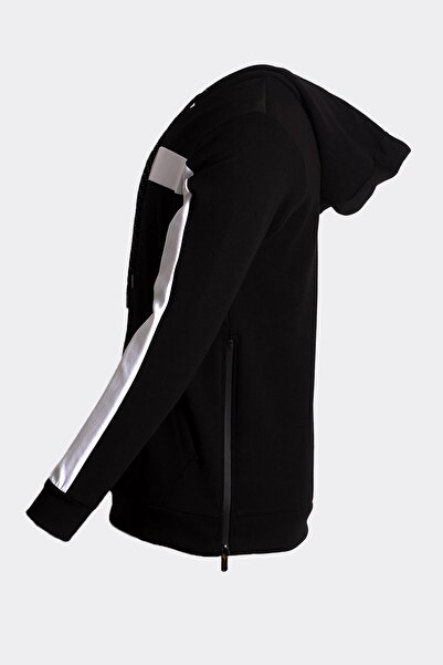 NCS Men's Sweatshirt Hooded Side Zipper Detailed Sportswear Black 1658