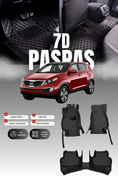 stiloto دواسة سيارة جلدية سباعية الأبعاد لكيا سبورتاج (2011-2015) |   حماية ك...