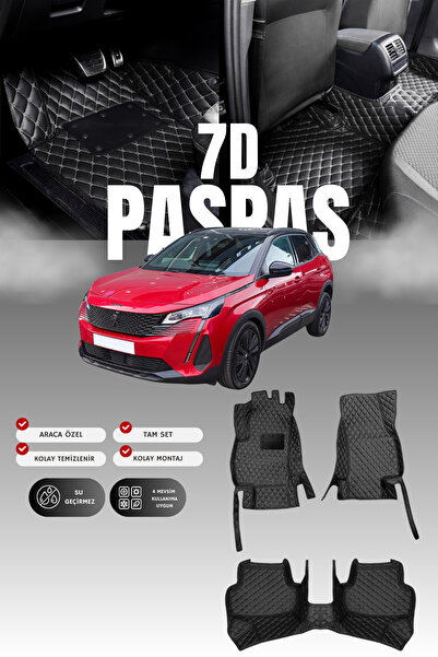 stiloto دواسة سيارة جلدية سباعية الأبعاد لبيجو 3008 (2020-2023) |   حماية كام...