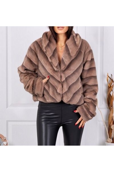 ABAS Fur-effect jacket