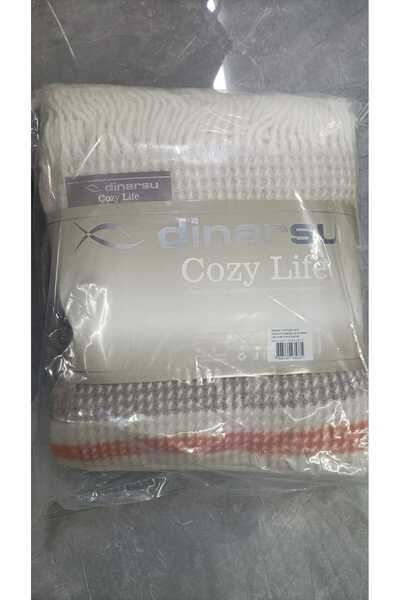 Dinarsu COZY LİFE BATTANİYE TURUNCU - KREM