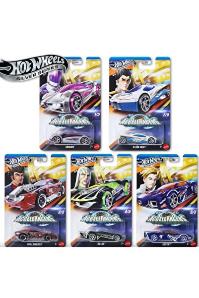 HOT WHEELS Silver Series AcceleRacers GDG83 977K 5'li Set