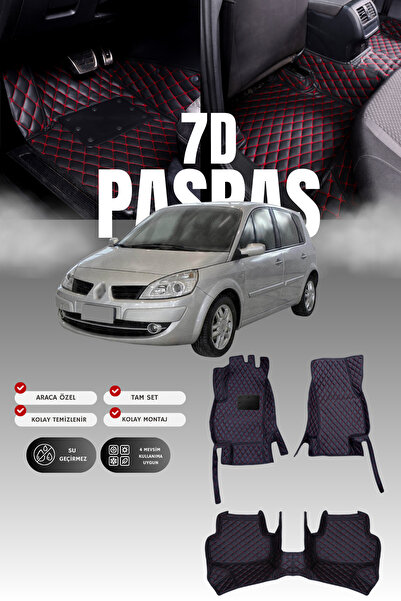 stiloto دواسة سيارة جلدية لرينو سينيك 2 (2004-2009) بتصميم 7D |   حماية كاملة...