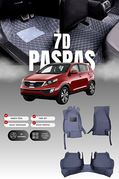 stiloto دواسة سيارة جلدية سباعية الأبعاد لكيا سبورتاج (2011-2015) |   حماية ك...