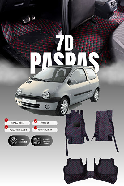 stiloto سجادة أرضية للسيارة من الجلد لرينو توينجو (1994-2000) طراز 7D |   حما...