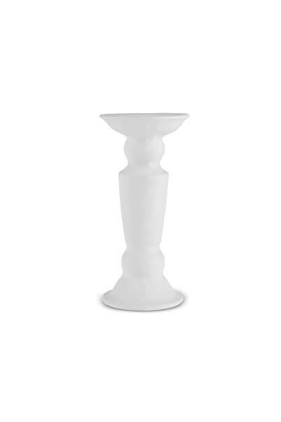 Karaca Home Stone Mumluk Beyaz 12,8x12,8x27 cm