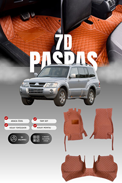 stiloto دواسة سيارة جلدية من ميتسوبيشي باجيرو (1999-2006) طراز 7D |   حماية ك...