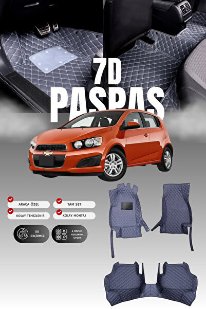 stiloto دواسة سيارة جلدية لشيفروليه أفيو (2011-2020) بتصميم حوض سباحة سباعي ا...