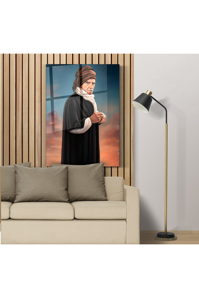 PoyKilArt Cam Tablo - Said Nursi - Bilgin - Yazar - Duvar dekorasyonu - Ofis ...