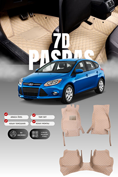 stiloto دواسة سيارة جلدية سباعية الأبعاد لفورد فوكس (2012-2018) |   حماية كام...