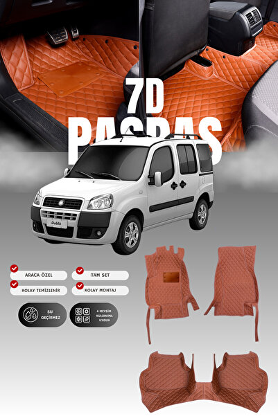 stiloto دواسة سيارة جلدية لسيارة فيات دوبلو (2000-2009) بتصميم حوض سباحة 7D |...