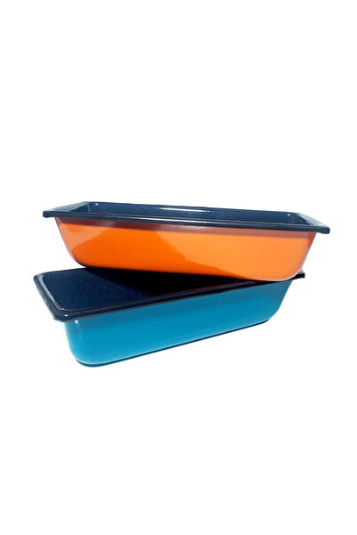 VEF SET OF 2 NON-STICK ENAMELED COZONAC TRAYS 105 T-30CM