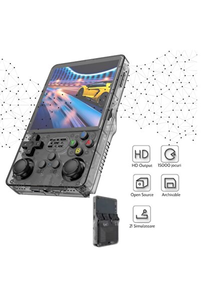 Mirunia R36S-Open Source Retro Handheld Game Console, 21 Simulators, 15,000 Pre-Installed Games, HD Screen