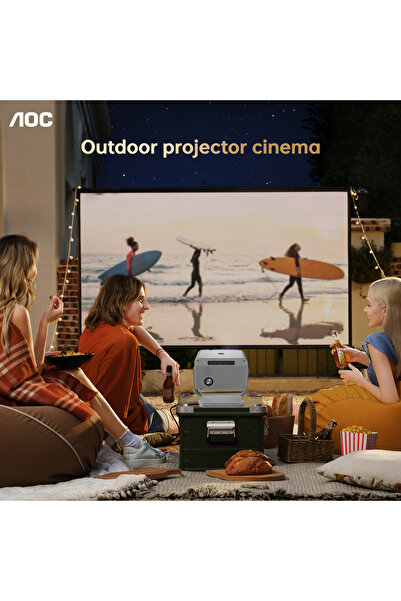 Aoc -Portable-Projector|15000-Lumen-Brightness|5G-WIFI6-Connectivity