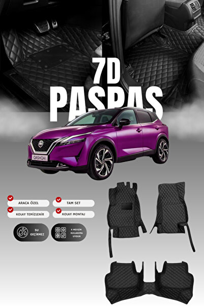 stiloto سجادة أرضية جلدية لسيارة نيسان قاشقاي إي-باور (2021 وما بعدها) بتصميم...