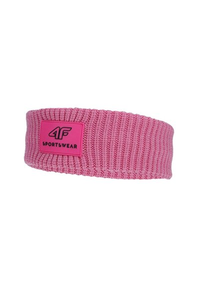 4F Kids' Insulated Double Layer Winter Headband in Dark Pink - Unisex Design
