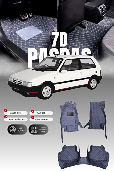 stiloto سجادة أرضية للسيارة من الجلد لسيارة فيات أونو (1994-2001) طراز 7D |  ...