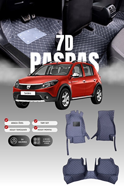 stiloto دواسة سيارة جلدية لداسيا سانديرو (2008-2012) بتصميم حوض سباحة 7D |   ...