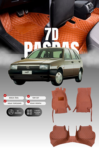 stiloto سجادة أرضية للسيارة من الجلد لسيارة فيات تيبو (1988-1995) طراز 7D |  ...