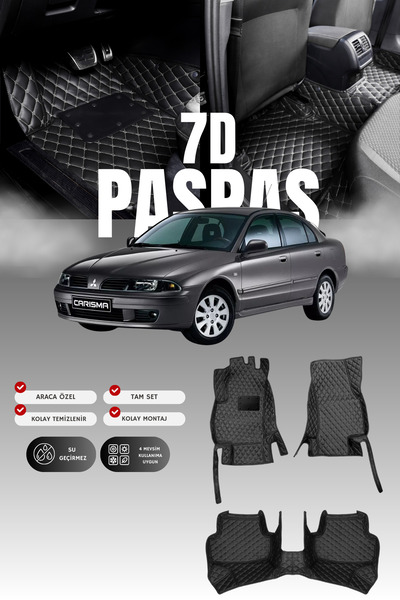 stiloto سجادة أرضية جلدية للسيارة ميتسوبيشي كاريزما (1995-2004) 7D |   حماية ...