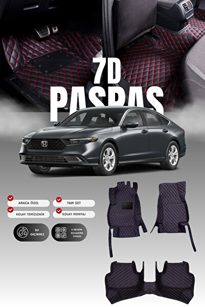 stiloto سجادة أرضية للسيارة من الجلد لهوندا أكورد (2023 وما بعدها) 7D |   حما...