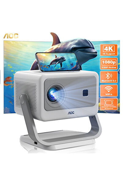Aoc -Portable-Projector|15000-Lumen-Brightness|Supports-8K