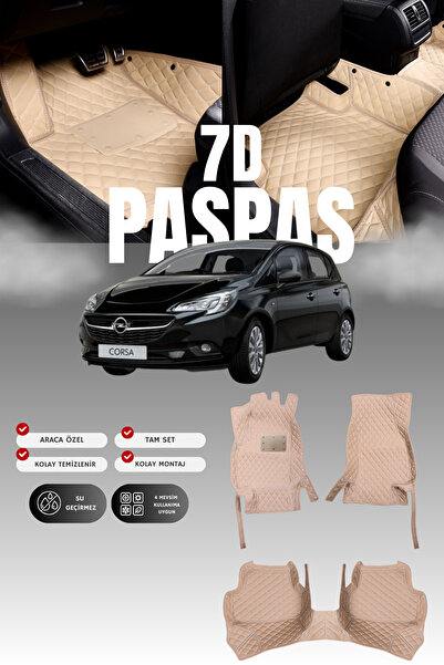 stiloto دواسة سيارة جلدية لسيارة أوبل كورسا إي (2014-2019) بتصميم حوض سباحة م...