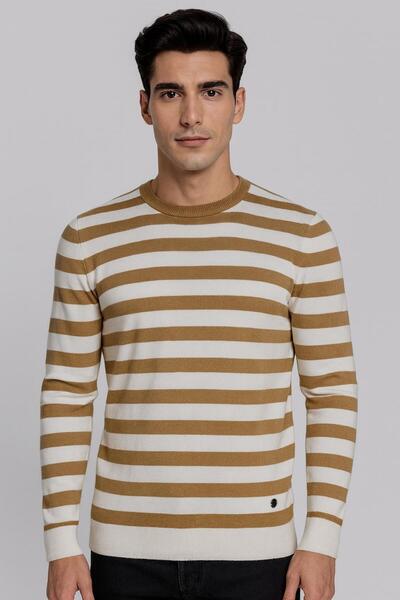 NCS Men's Knitwear Crew Neck Mustard 3749