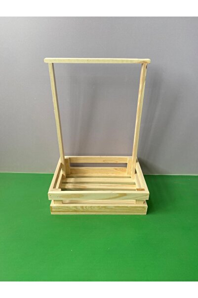 Wooden Factory Decorative Wooden Baby Basket Baby 40 Basket Baby Shower Basket