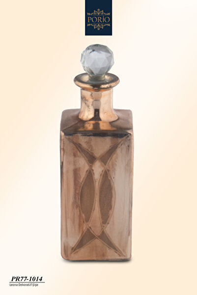 Porio Leona 27x8 cm Dekoratif Modern Cam Şişe PR77-1014