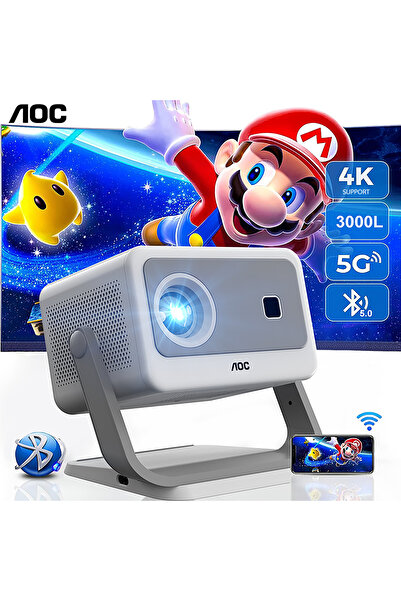 Aoc -Portable-Projector|15000-Lumen-Brightness|Supports-8K