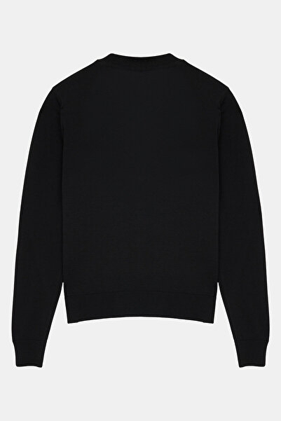 W Collection Black Wool Blend V-Neck Knitwear