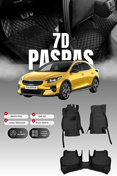 stiloto سجادة أرضية للسيارة من الجلد بتصميم حوض السباحة لسيارة كيا إكسيد (201...