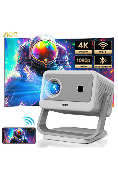 Aoc -Portable-Projector|15000-Lumen-Brightness|5G-WIFI6-Connectivity