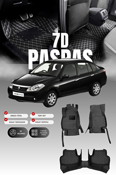 stiloto سجادة أرضية للسيارة من الجلد بتصميم حوض السباحة لسيارة رينو سيمبول (2...