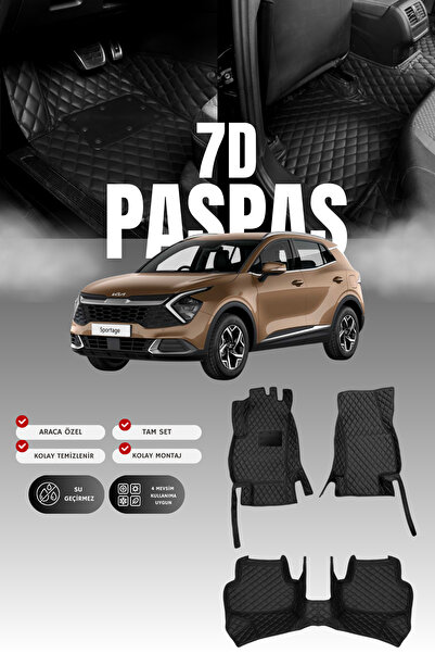 stiloto سجادة أرضية جلدية لسيارة كيا سبورتاج (2021 وما بعدها) بتصميم حوض سباح...