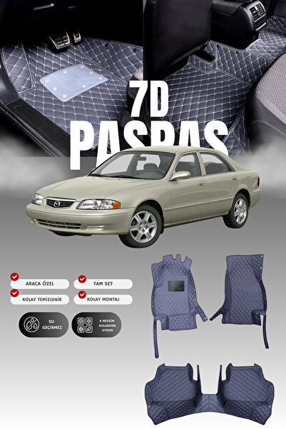 stiloto سجادة أرضية جلدية للسيارة مازدا 626 (1997-2002) 7D |   حماية كاملة، ق...