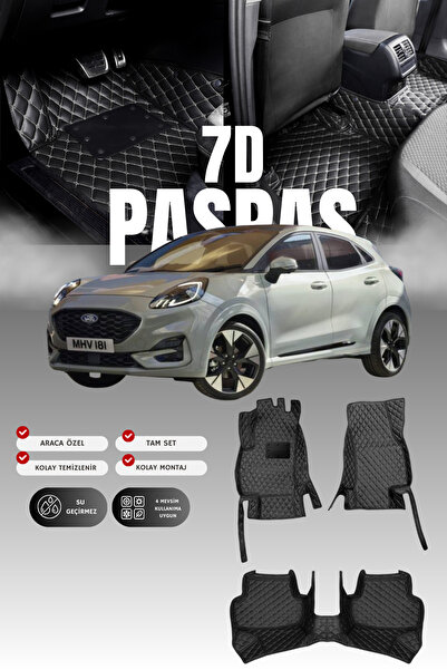 stiloto فورد بوما (2019 وما بعدها) سجادة أرضية للسيارة من الجلد 7D |   حماية ...