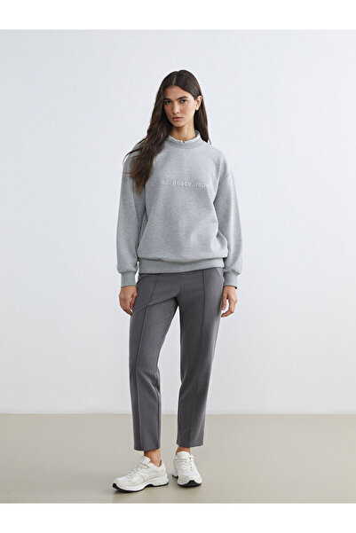 LC Waikiki Ženska majica sa širokim ovratnikom i printom