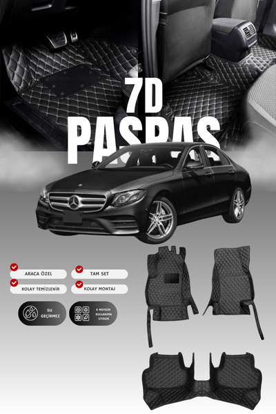 stiloto دواسة سيارة جلدية سباعية الأبعاد لمرسيدس E200 / W213 (2016-2023) |   ...