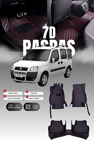 stiloto دواسة سيارة جلدية لسيارة فيات دوبلو (2000-2009) بتصميم حوض سباحة 7D |...