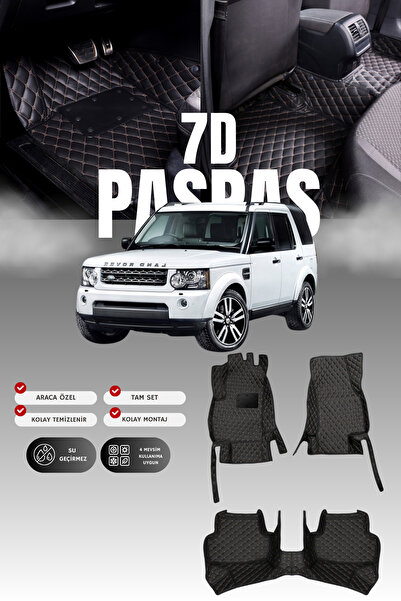 stiloto سجادة أرضية جلدية للسيارة لاند روفر ديسكفري 4 (2009-2016) بتصميم 7D |...