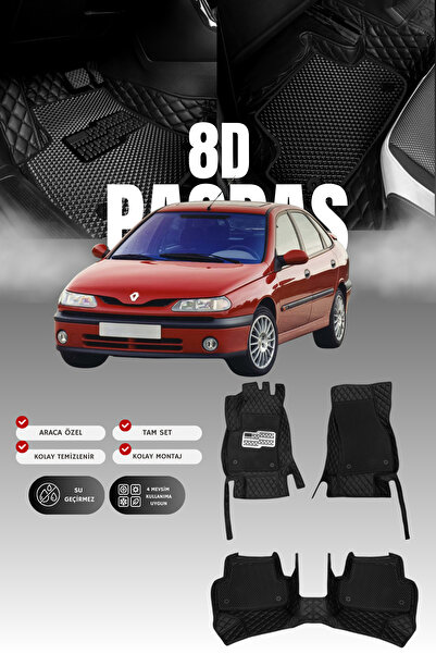 stiloto سجادة أرضية للسيارة من الجلد لرينو لاجونا 1 (1994-2001) 8D |   حماية ...