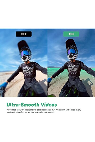 Generic AKASO 360 Weatherproof 5.7K 360° Action Camera with Dual 48MP Sensors & 256GB MicroSD